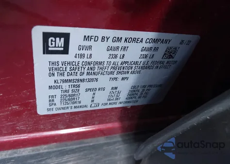 2022 Chevrolet Trailblazer Fwd Ls from USA, damaged, VIN KL79MMS28NB132076